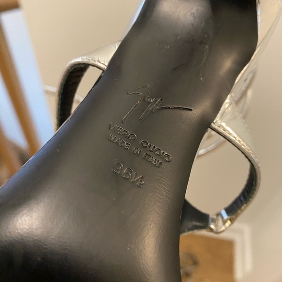 Giuseppe Zanotti Metallic silver heels size 36.5 - Picture 4 of 5